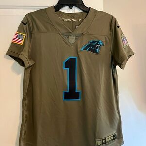 Nike Women’s Medium Cam Newton Panthers Jersey - Army Green